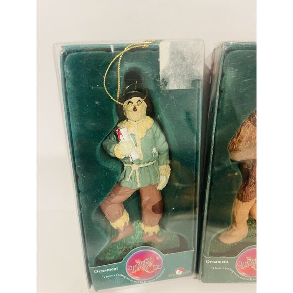 Kurt Adler Wizard of Oz Hand Painted‎ 5" Stone Resin Ornament | Set of Three - Picture 2 of 5